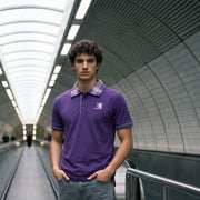 Scotland Lion Rampant Embroidered Polo Shirt – Purple - Heritage Of Scotland - XS