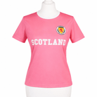 Scotland Pink Football Jersey – Lightweight Breathable Sports T-Shirt with Crest - Heritage Of Scotland - XS