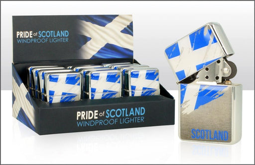 Scotland Saltire Flag Windproof Lighter - Heritage Of Scotland - N/A