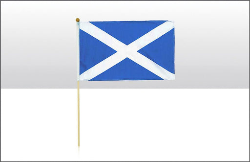 Scotland Saltire Flags 6" X 9" On Pole - Heritage Of Scotland - NA
