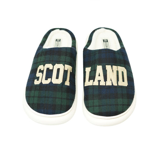 Scotland Tartan Cosy Slippers with Fleece Lining - Black Watch - Heritage Of Scotland - BLACK WATCH / M
