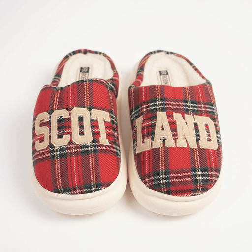 Scotland Tartan Cosy Slippers with Fleece Lining - Stewart Royal - Heritage Of Scotland - STEWART ROYAL / M