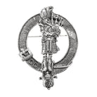 Scots Piper Clan Badge, Kilt Pin, Lapel Pin, Cufflinks, Keyring/Key Fob & Gift Set — Fine Pewter by Art Pewter — Made in Scotland (Shiny Finish) - Heritage Of Scotland - Badge