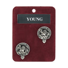 Scots Piper Clan Badge, Kilt Pin, Lapel Pin, Cufflinks, Keyring/Key Fob & Gift Set — Fine Pewter by Art Pewter — Made in Scotland (Shiny Finish) - Heritage Of Scotland - Cufflinks