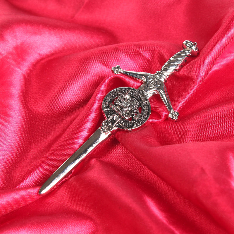 Scots Piper Clan Badge, Kilt Pin, Lapel Pin, Cufflinks, Keyring/Key Fob & Gift Set — Fine Pewter by Art Pewter — Made in Scotland (Shiny Finish) - Heritage Of Scotland - Kilt Pin