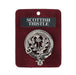 Scots Thistle Clan Badge, Kilt Pin, Lapel Pin, Cufflinks, Keyring/Key Fob & Gift Set — Fine Pewter by Art Pewter — Made in Scotland (Shiny Finish) - Heritage Of Scotland - Badge