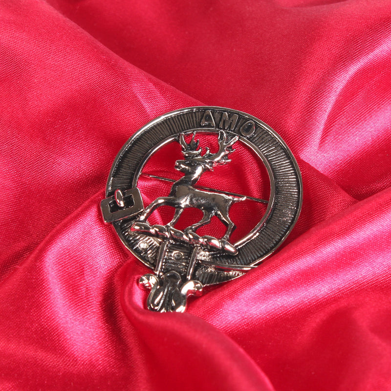 Scott Clan Badge, Kilt Pin, Lapel Pin, Cufflinks, Keyring/Key Fob & Gift Set — Fine Pewter by Art Pewter — Made in Scotland (Shiny Finish) - Heritage Of Scotland - Badge