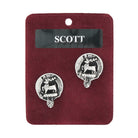 Scott Clan Badge, Kilt Pin, Lapel Pin, Cufflinks, Keyring/Key Fob & Gift Set — Fine Pewter by Art Pewter — Made in Scotland (Shiny Finish) - Heritage Of Scotland - Cufflinks