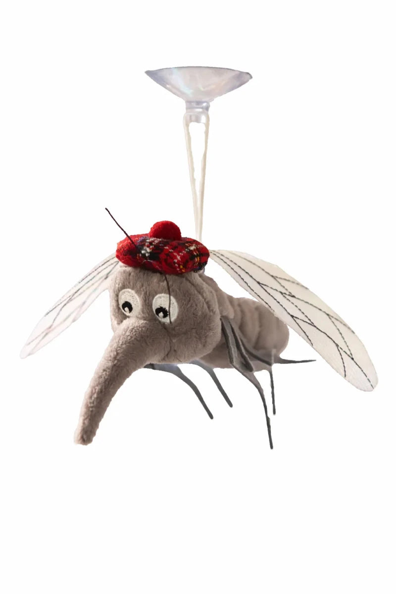 Scottish Flying Midge Plush with Tartan Hat – Fun Scotland Souvenir Gift - Heritage Of Scotland - 