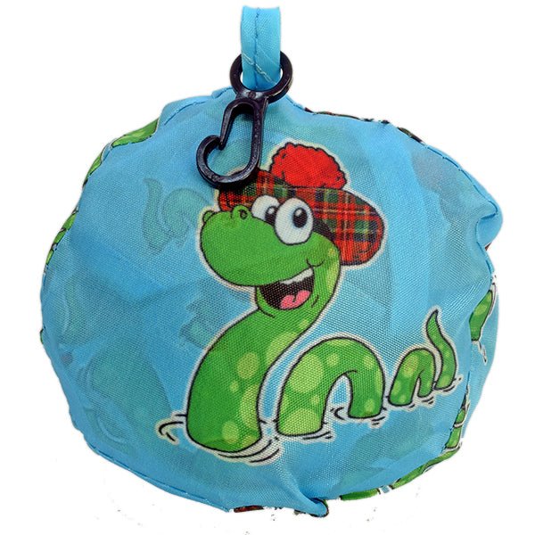 Scottish Foldable Shopping Bags – Nessie, Highland Coo & Saltire Designs - Heritage Of Scotland - Nessie
