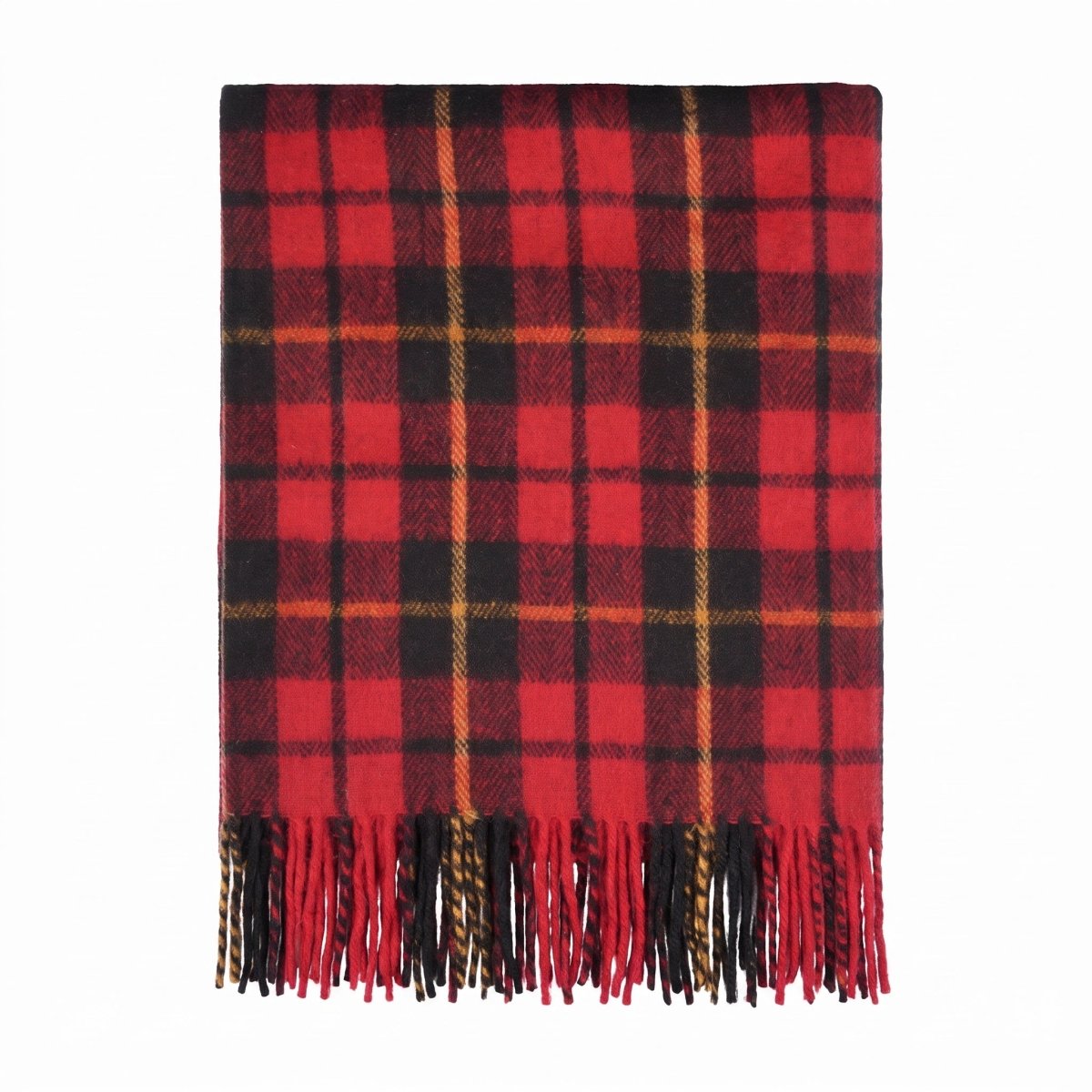 Scottish Highland Tartan Wool Blend Blanket Throw - WALLACE - Heritage Of Scotland -