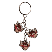 Scottish Keyrings – Metal & Charm Keyrings with Puffin, Coo, Nessie & More - Heritage Of Scotland - Highland Coo Charm