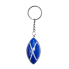 Scottish Keyrings – Metal & Charm Keyrings with Puffin, Coo, Nessie & More - Heritage Of Scotland - Rugby Ball