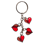 Scottish Keyrings – Metal & Charm Keyrings with Puffin, Coo, Nessie & More - Heritage Of Scotland - Tartan Heart Charm