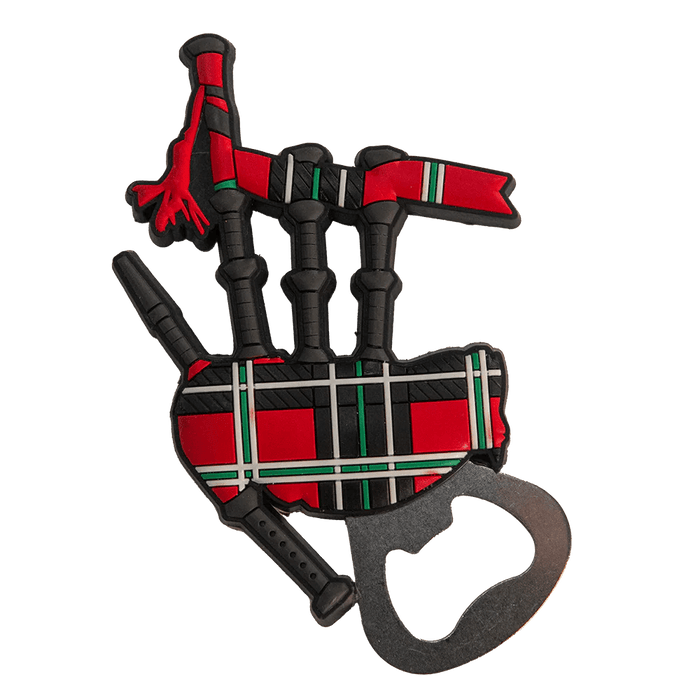Scottish Magnet Bottle Opener – Nessie, Coo or Bagpipes Fridge Magnet - Heritage Of Scotland - Bagpipes
