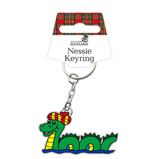 Scottish Metal & Epoxy Keyrings – Piper, Nessie, Bagpipes or Coo - Heritage Of Scotland - Nessie