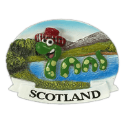 Scottish Polyresin Fridge Magnets – Fun Souvenirs with Iconic Designs - Heritage Of Scotland - Nessie Scotland