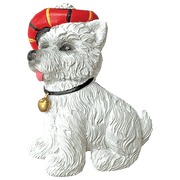 Scottish Polyresin Fridge Magnets – Fun Souvenirs with Iconic Designs - Heritage Of Scotland - Westie with Tartan Tammy Hat