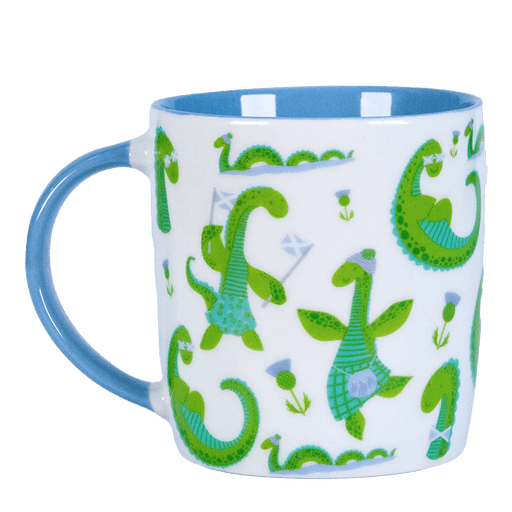 Scottish Porcelain Mugs – Highland Cow, Nessie, Tartan, Stag & More - Heritage Of Scotland - Nessie Collage