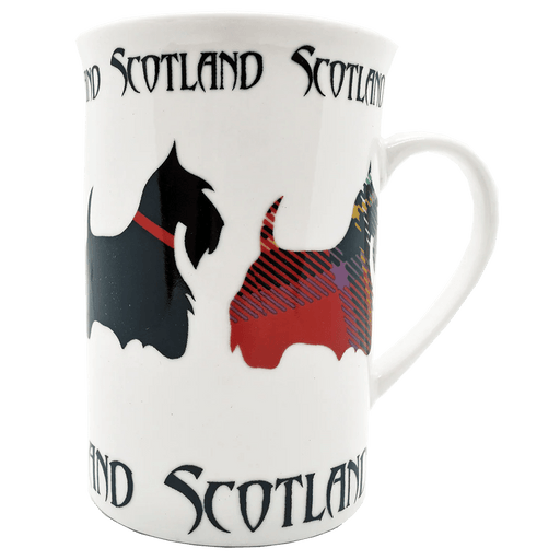 Scottish Porcelain Mugs – Highland Cow, Nessie, Tartan, Stag & More - Heritage Of Scotland - Scottie Dog