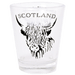 Scottish Shot Glasses – Saltire, Nessie, Piper, Coo & More - Heritage Of Scotland - Highland Coo