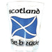 Scottish Shot Glasses – Saltire, Nessie, Piper, Coo & More - Heritage Of Scotland - Saltire 'Scotland the Brave'