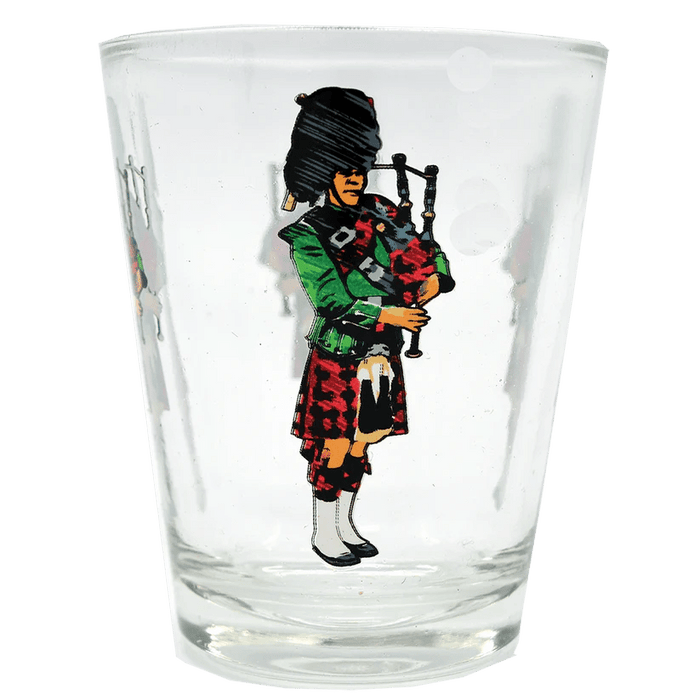 Scottish Shot Glasses – Saltire, Nessie, Piper, Coo & More - Heritage Of Scotland - Scottish Piper