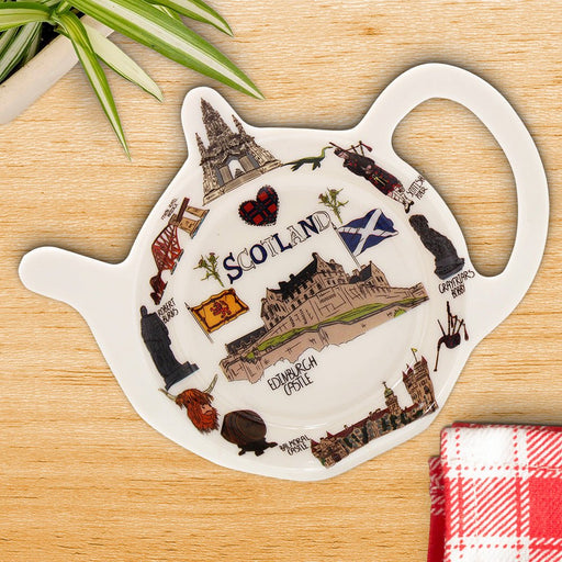 Scottish Sketch Teabag Tidy - Heritage Of Scotland - N/A