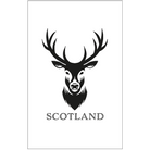 Scottish Tea Towels – 100% Cotton | Coo, Nessie, Stag, Map & More (45x70cm) - Heritage Of Scotland - Stag