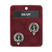 Shaw Clan Badge, Kilt Pin, Lapel Pin, Cufflinks, Keyring/Key Fob & Gift Set — Fine Pewter by Art Pewter — Made in Scotland (Shiny Finish) - Heritage Of Scotland - Cufflinks