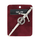 Shaw Clan Badge, Kilt Pin, Lapel Pin, Cufflinks, Keyring/Key Fob & Gift Set — Fine Pewter by Art Pewter — Made in Scotland (Shiny Finish) - Heritage Of Scotland - Kilt Pin