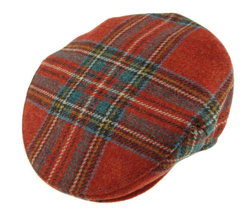 Shetland Wool Tartan Cap Stewart Royal - Heritage Of Scotland - STEWART ROYAL