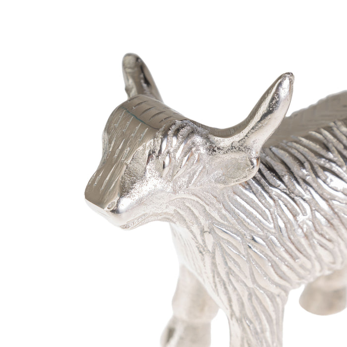 Silver Highland Cow Xl - Heritage Of Scotland - SILVER