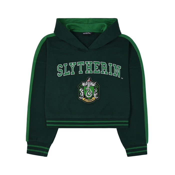 Slytherin Cropped Hoodie - Heritage Of Scotland - NA