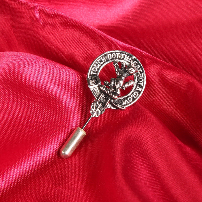 Smith Clan Badge, Kilt Pin, Lapel Pin, Cufflinks, Keyring/Key Fob & Gift Set — Fine Pewter by Art Pewter — Made in Scotland (Shiny Finish) - Heritage Of Scotland - Lapel Pin