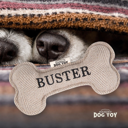 Squeaky Bone Dog Toy Buster - Heritage Of Scotland - BUSTER