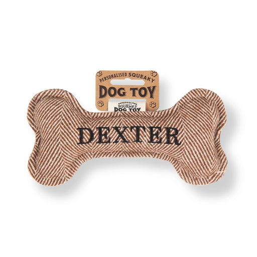 Squeaky Bone Dog Toy Dexter - Heritage Of Scotland - DEXTER