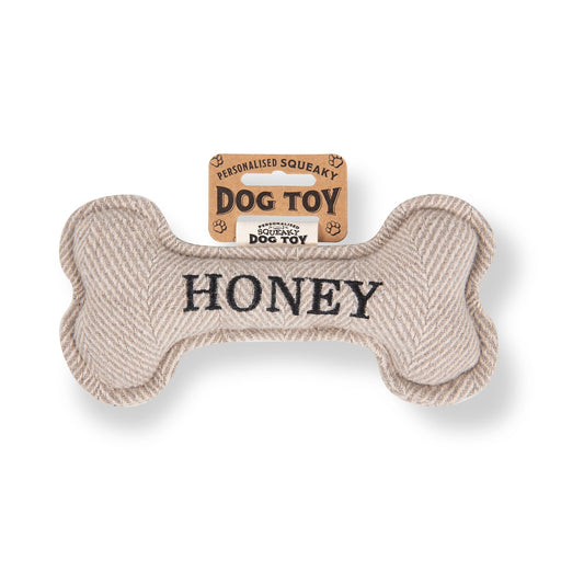 Squeaky Bone Dog Toy Honey - Heritage Of Scotland - HONEY