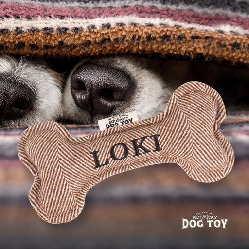 Squeaky Bone Dog Toy Loki - Heritage Of Scotland - LOKI