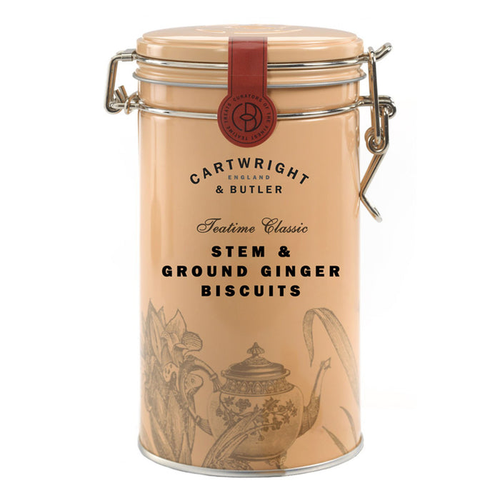 Stem Ginger Biscuits In Tin - Heritage Of Scotland - NA