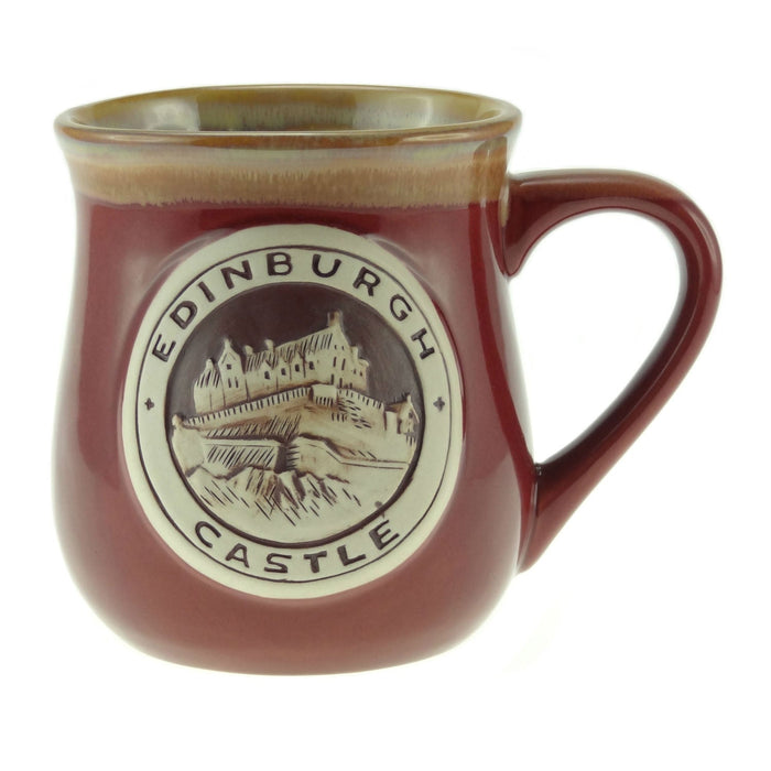 Stoneware Mug with Loch Ness Monster – Novelty Scottish Mug - Heritage Of Scotland - Red