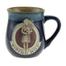 Stoneware Mug with Piper Design and Piping Hot Caption – Scottish Gift - Heritage Of Scotland - Blue