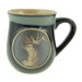 Stoneware Mug with Stag Illustration – Giftable Ceramic Mug - Heritage Of Scotland - Black