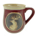 Stoneware Mug with Stag Illustration – Giftable Ceramic Mug - Heritage Of Scotland - Red