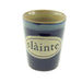 Stoneware Shot Cup – Slàinte Design for Scottish Cheer - Heritage Of Scotland - Blue