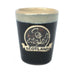 Stoneware Shot Cup with Thistle and Scotland Banner – Scottish Gift - Heritage Of Scotland - Black