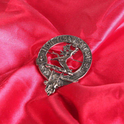 Strachan Clan Badge, Kilt Pin, Lapel Pin, Cufflinks, Keyring/Key Fob & Gift Set — Fine Pewter by Art Pewter — Made in Scotland (Shiny Finish) - Heritage Of Scotland - Badge