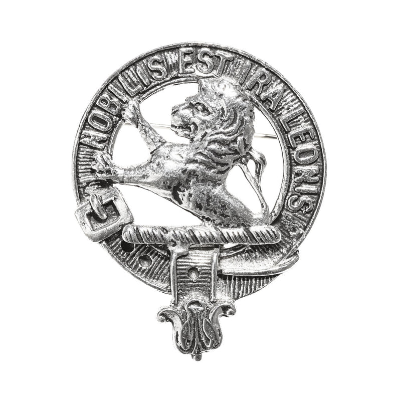 Stuart of Bute Clan Badge, Kilt Pin, Lapel Pin, Cufflinks, Keyring/Key Fob & Gift Set — Fine Pewter by Art Pewter — Made in Scotland (Shiny Finish) - Heritage Of Scotland - Badge