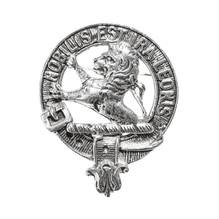 Stuart of Bute Clan Badge, Kilt Pin, Lapel Pin, Cufflinks, Keyring/Key Fob & Gift Set — Fine Pewter by Art Pewter — Made in Scotland (Shiny Finish) - Heritage Of Scotland - Badge