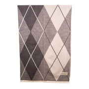 Super Soft Argyle Stole – Lightweight Luxury Wrap Scarf for Everyday Style - Heritage Of Scotland - STEEPLE GREY/WHISPER WHITE